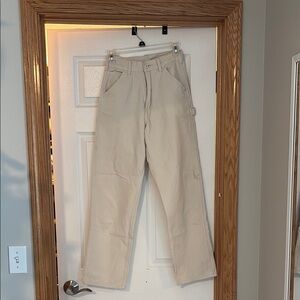 Brandy Melville Tan Cargo Pants Relaxed Fit